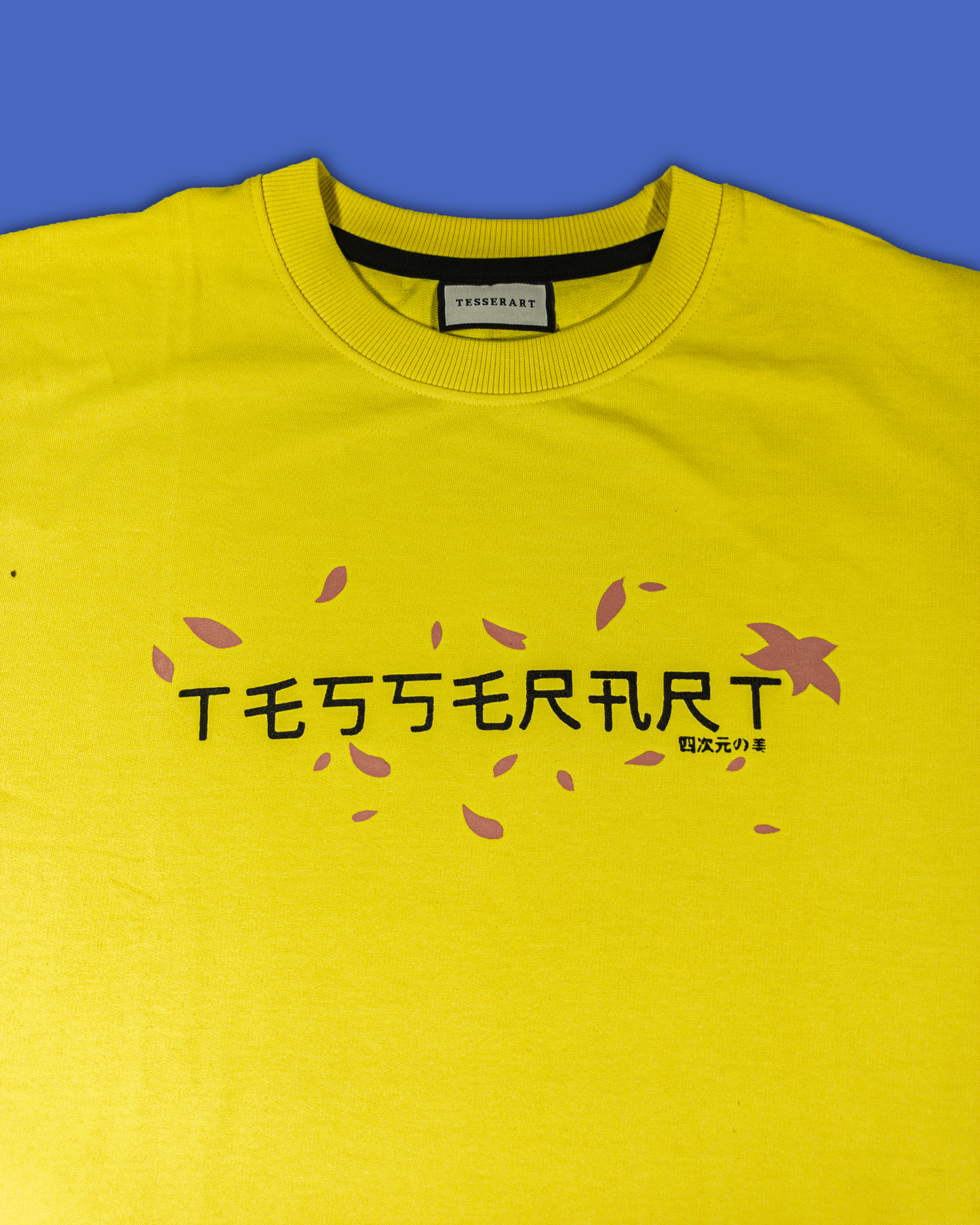 Yellow Printed Oversized T-Shirt