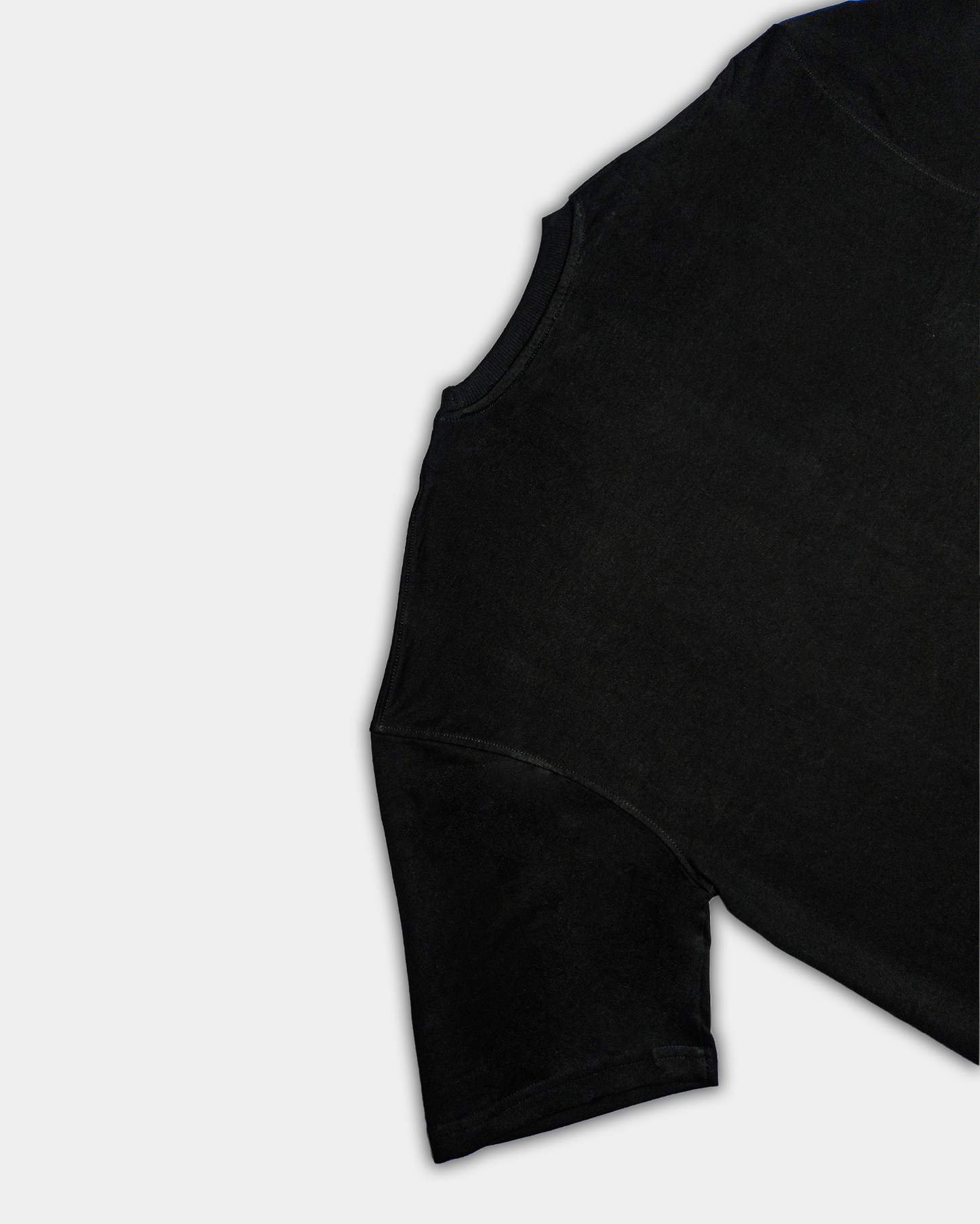 Solid Black Oversized Fit T-shirt