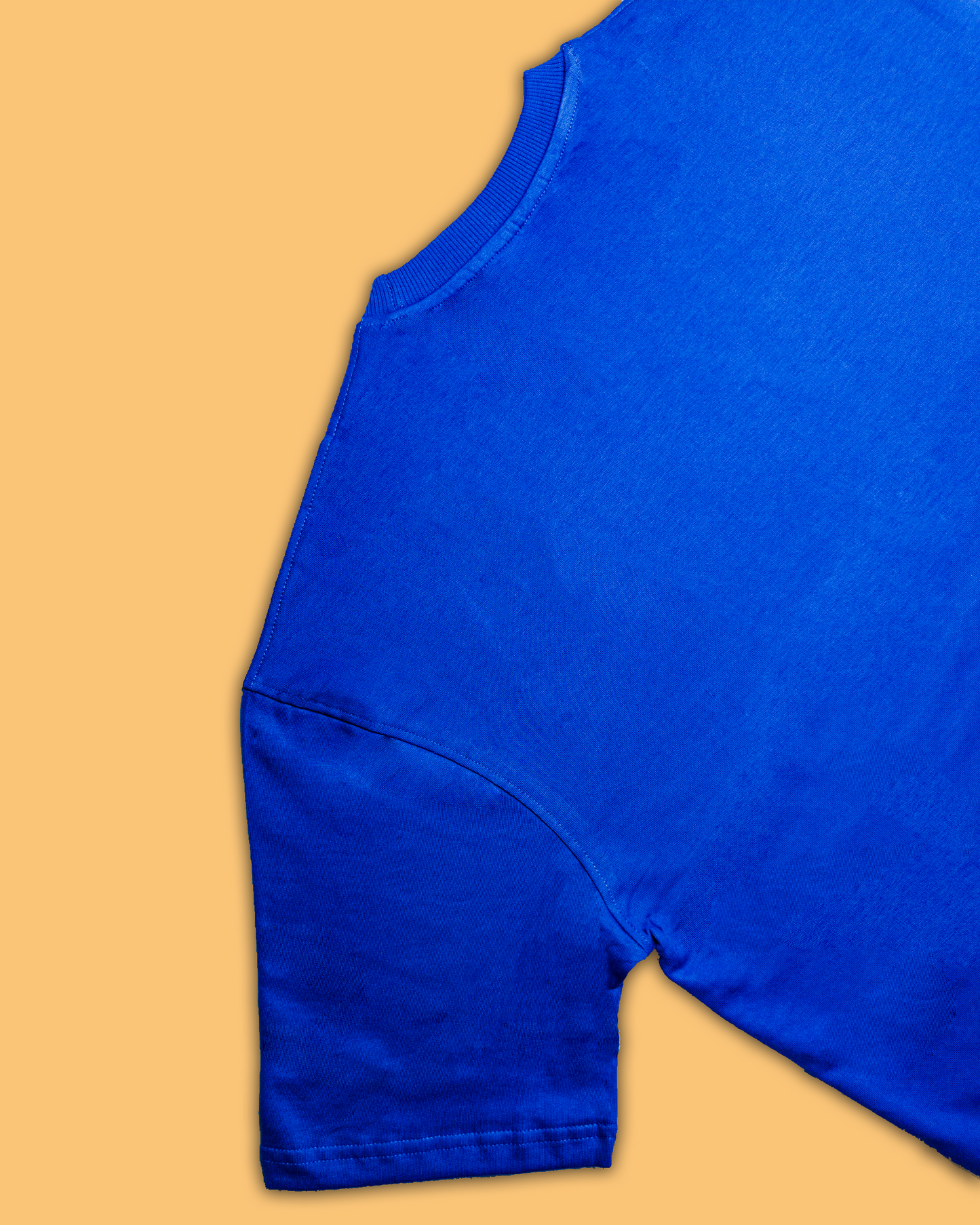 Solid Blue Oversized Fit T-shirt