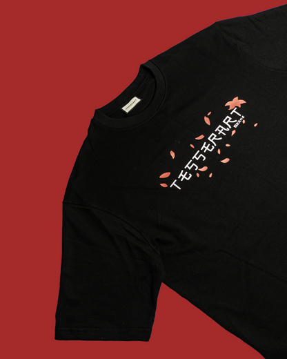 Black Printed Oversized Fit T-shirt