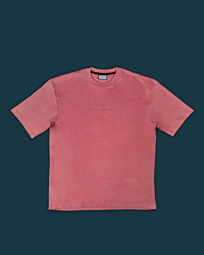 Solid Dusty Pink Oversized Fit T-shirt