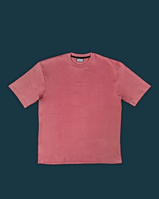 Solid Dusty Pink Oversized Fit T-shirt