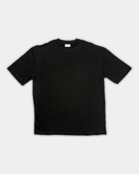 Solid Black Oversized Fit T-shirt