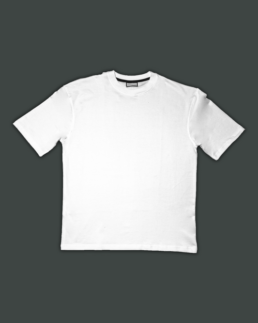 Solid White  Oversized Fit T-shirt
