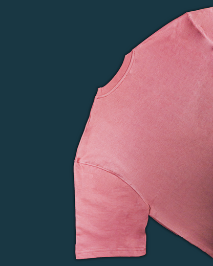 Solid Dusty Pink Oversized Fit T-shirt